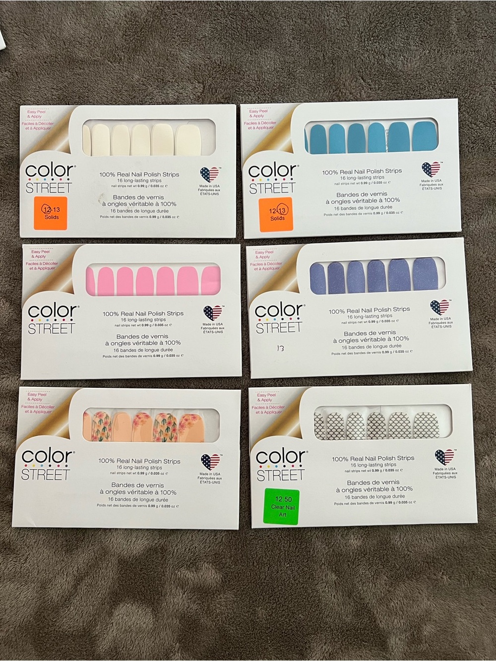 Color Street Nail Strips -10 total.